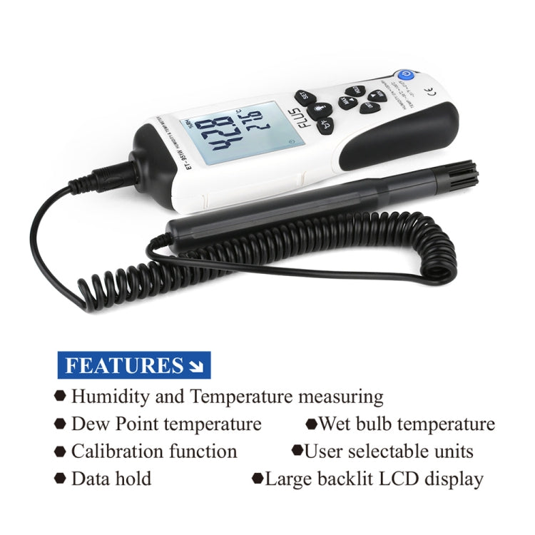 FLUS ET-951W Humidity Temperature  Digital Handheld Portable Non-contact LCD Display Hygrometer Hunidity Temp Meter