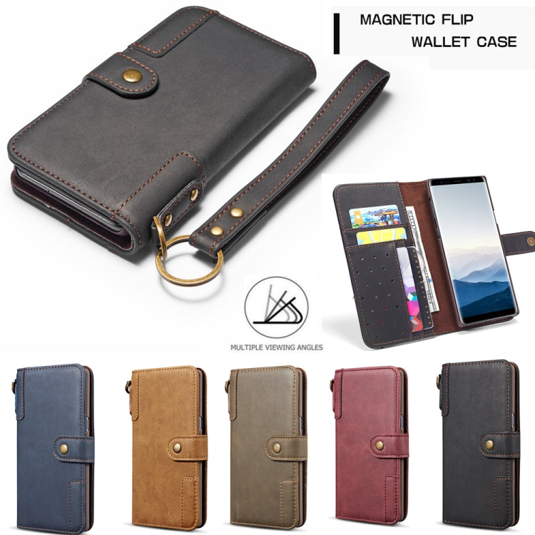 For Galaxy S7 Cowhide Texture Horizontal Flip Leather Case with Holder & Card Slots & Wallet & Lanyard