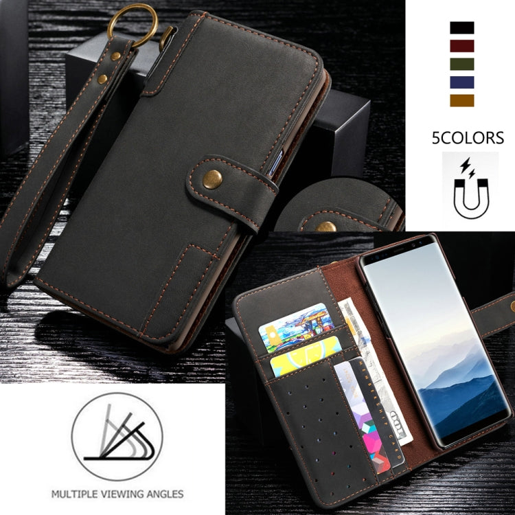 For Galaxy S7 Cowhide Texture Horizontal Flip Leather Case with Holder & Card Slots & Wallet & Lanyard