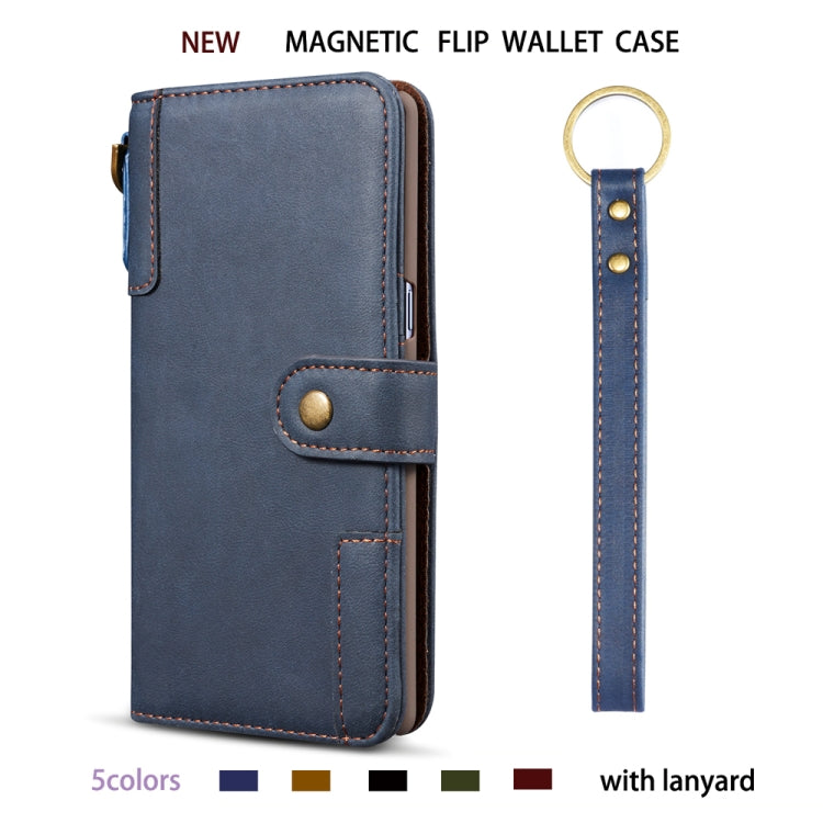 For Galaxy S7 Cowhide Texture Horizontal Flip Leather Case with Holder & Card Slots & Wallet & Lanyard