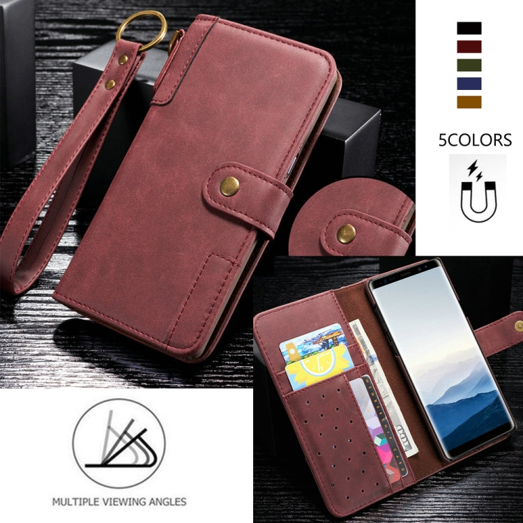 For Galaxy S7 Cowhide Texture Horizontal Flip Leather Case with Holder & Card Slots & Wallet & Lanyard