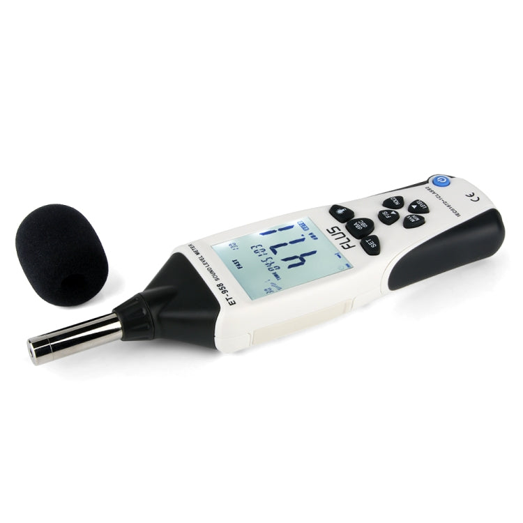 FLUS ET-958 Digital Noise Decibel Recorder Measurement Audio Detector Volume Monitor 30-130dB Handheld Noise Meter