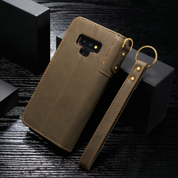 For Galaxy Note9 Cowhide Texture Horizontal Flip Leather Case with Holder & Card Slots & Wallet & Lanyard