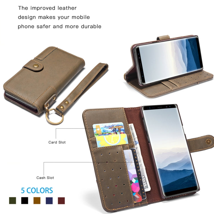 For Galaxy Note9 Cowhide Texture Horizontal Flip Leather Case with Holder & Card Slots & Wallet & Lanyard