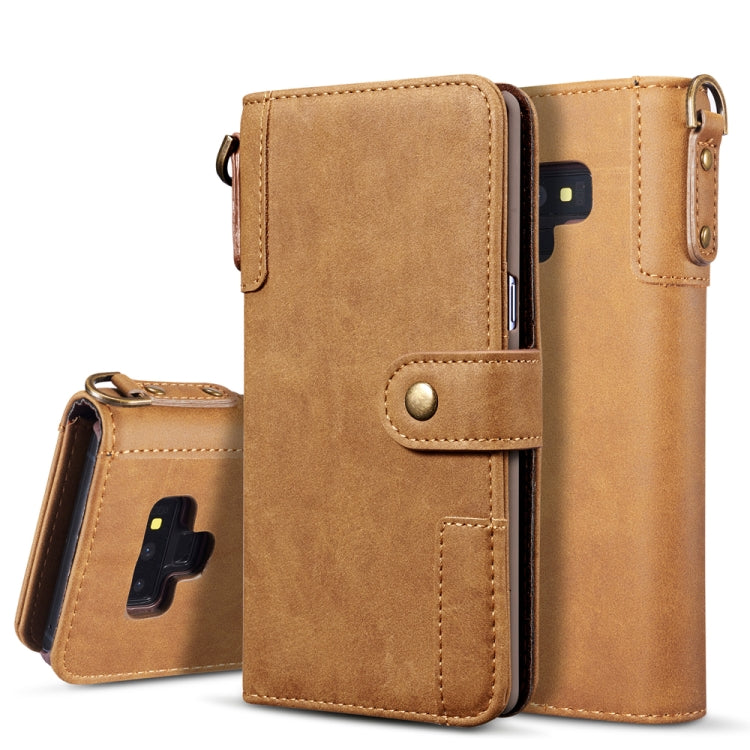 For Galaxy Note9 Cowhide Texture Horizontal Flip Leather Case with Holder & Card Slots & Wallet & Lanyard