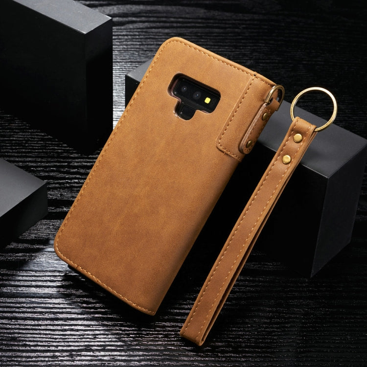 For Galaxy Note9 Cowhide Texture Horizontal Flip Leather Case with Holder & Card Slots & Wallet & Lanyard