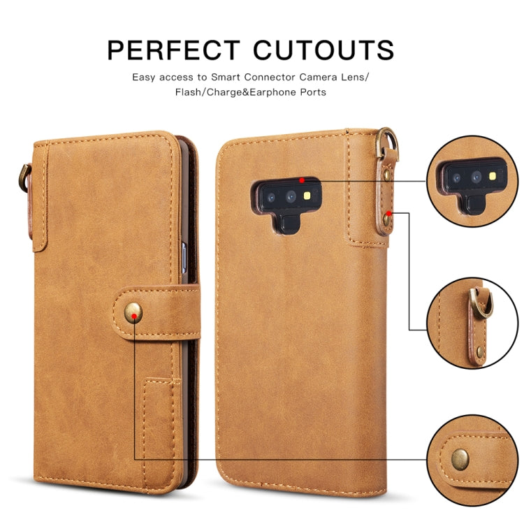 For Galaxy Note9 Cowhide Texture Horizontal Flip Leather Case with Holder & Card Slots & Wallet & Lanyard