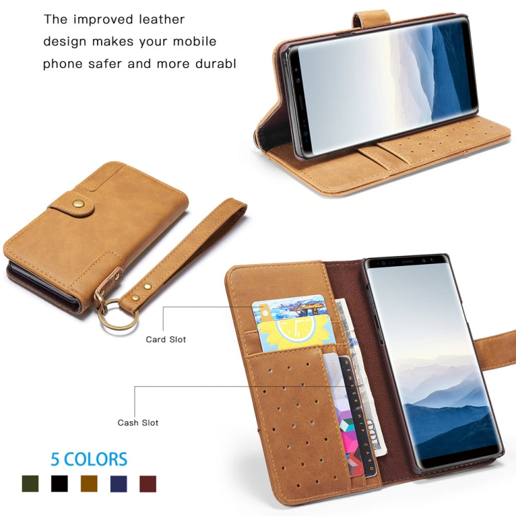 For Galaxy Note9 Cowhide Texture Horizontal Flip Leather Case with Holder & Card Slots & Wallet & Lanyard