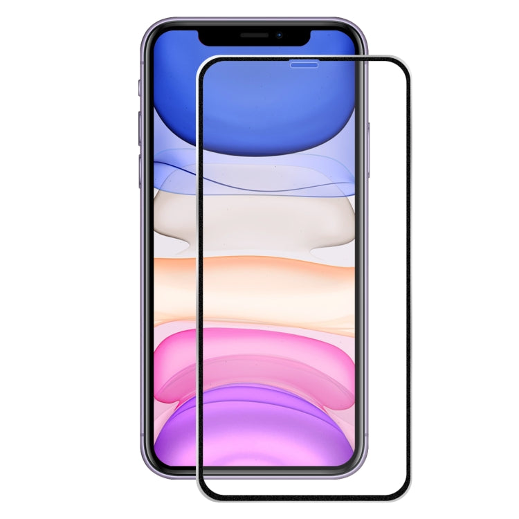 For iPhone 11 Hat-Prince 2 in 1 0.2mm 9H 3D Titanium Alloy Curved Edge Explosion-proof Tempered Glass Screen Protector + 0.2mm 9H 2.15D Round Edge Rear Camera Lens Tempered Glass Film