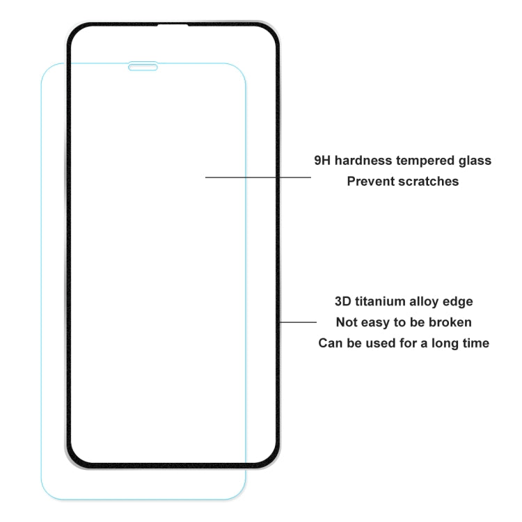 For iPhone 11 Hat-Prince 2 in 1 0.2mm 9H 3D Titanium Alloy Curved Edge Explosion-proof Tempered Glass Screen Protector + 0.2mm 9H 2.15D Round Edge Rear Camera Lens Tempered Glass Film