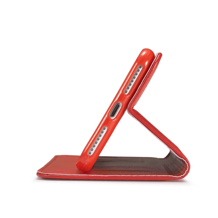 For iPhone 6 Plus Double-sided Absorption Splicing Horizontal Flip Leather Case with Holder & Card Slots & Lanyard