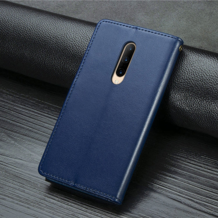 For OnePlus 7 Pro  Retro Solid Color Leather Buckle Mobile Phone Protection Leather Case with Photo Frame & Card Slot & Wallet & Bracket Function