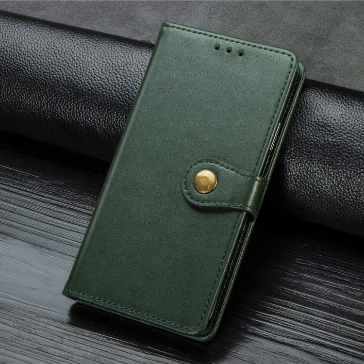 For OnePlus 7 Pro  Retro Solid Color Leather Buckle Mobile Phone Protection Leather Case with Photo Frame & Card Slot & Wallet & Bracket Function