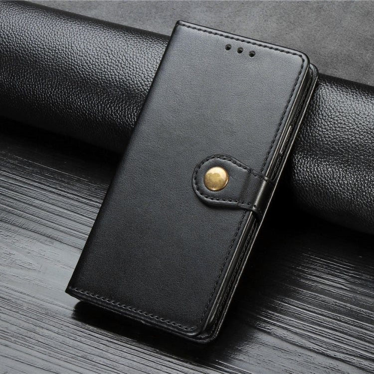 For Xiaomi Redmi 8A  Retro Solid Color Leather Buckle Mobile Phone Protection Leather Case with Photo Frame & Card Slot & Wallet & Bracket Function