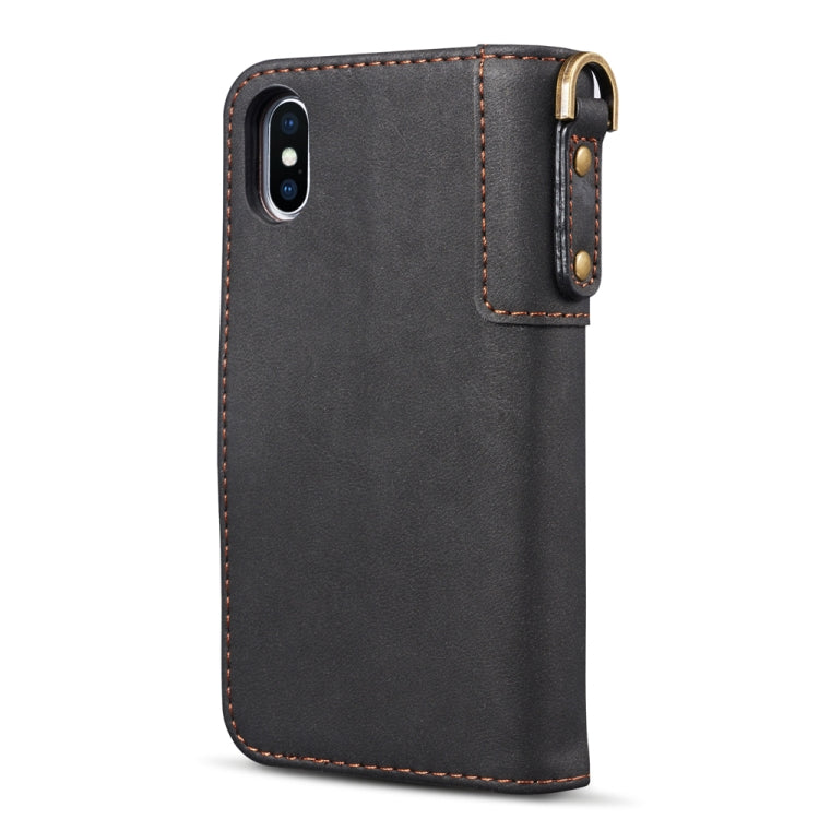 For iPhone XR Cowhide Texture Horizontal Flip Leather Case with Holder & Card Slots & Wallet & Lanyard