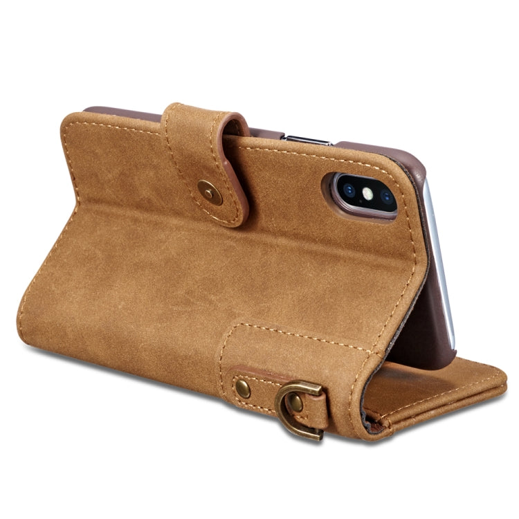 For iPhone XR Cowhide Texture Horizontal Flip Leather Case with Holder & Card Slots & Wallet & Lanyard