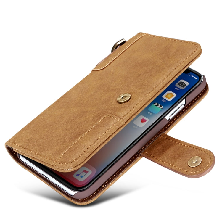 For iPhone XR Cowhide Texture Horizontal Flip Leather Case with Holder & Card Slots & Wallet & Lanyard