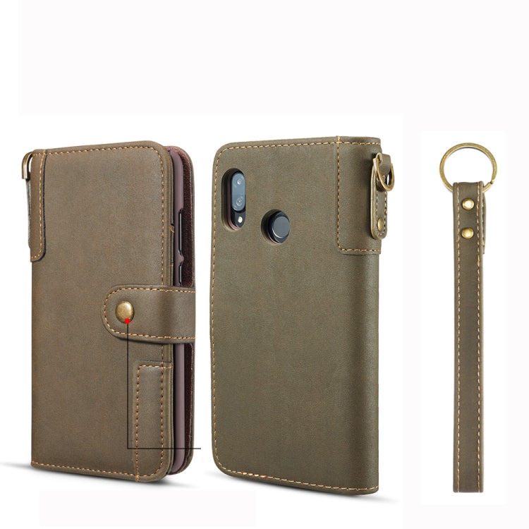 For Huawei Nova 3e Cowhide Texture Horizontal Flip Leather Case with Holder & Card Slots & Wallet & Lanyard