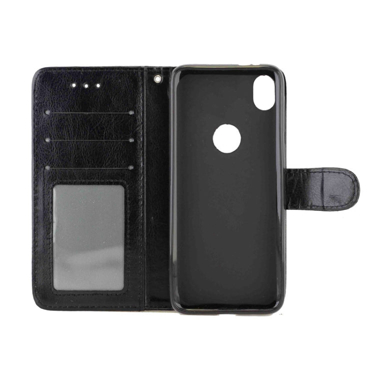 For Motorola Moto E6 Crazy Horse Texture Horizontal Flip Leather Case with Holder & Card Slots & Wallet & Photo Frame