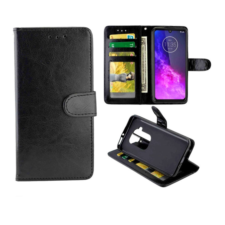 For Motorola Moto One Zoom/One Pro Crazy Horse Texture Horizontal Flip Leather Case with Holder & Card Slots & Wallet & Photo Frame