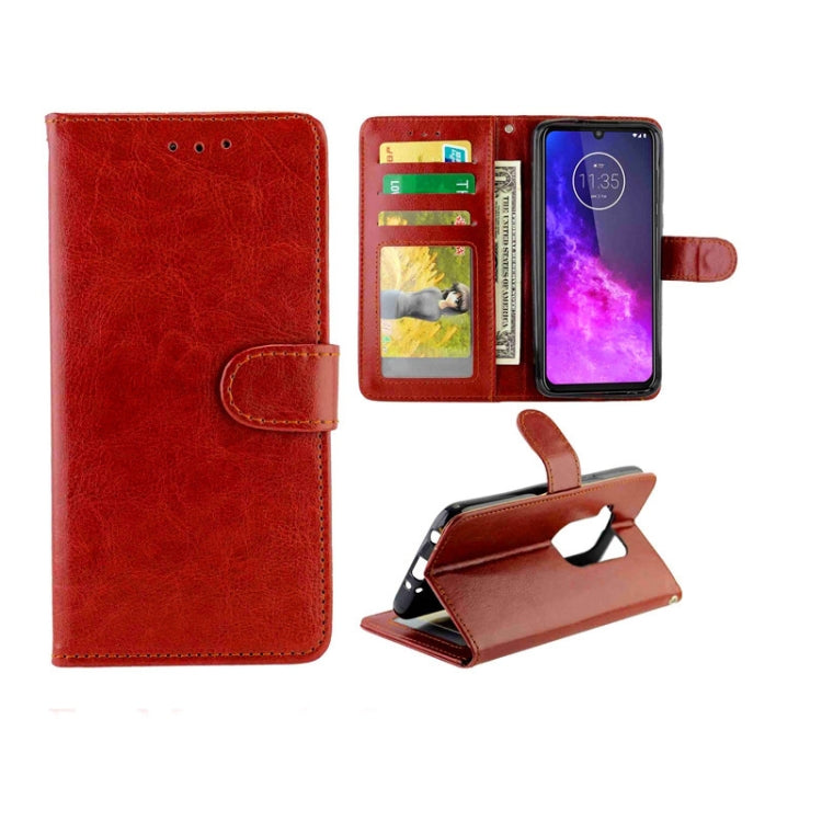 For Motorola Moto One Zoom/One Pro Crazy Horse Texture Horizontal Flip Leather Case with Holder & Card Slots & Wallet & Photo Frame