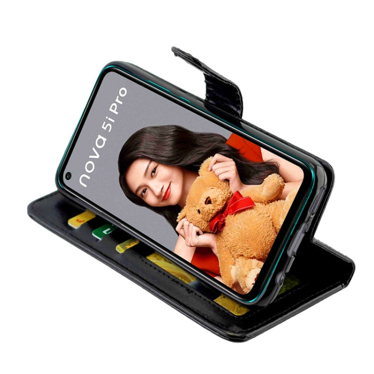For Huawei Nova 5i Pro Crazy Horse Texture Horizontal Flip Leather Case with Holder & Card Slots & Wallet & Photo Frame