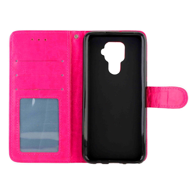 For Huawei Nova 5i Pro Crazy Horse Texture Horizontal Flip Leather Case with Holder & Card Slots & Wallet & Photo Frame