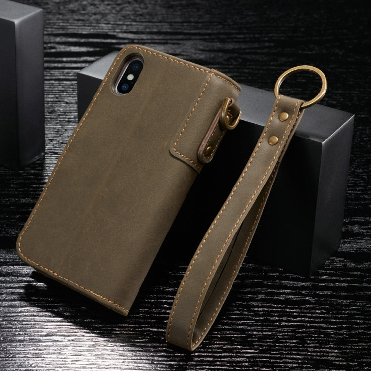 For iPhone XS Max Cowhide Texture Horizontal Flip Leather Case with Holder & Card Slots & Wallet & Lanyard