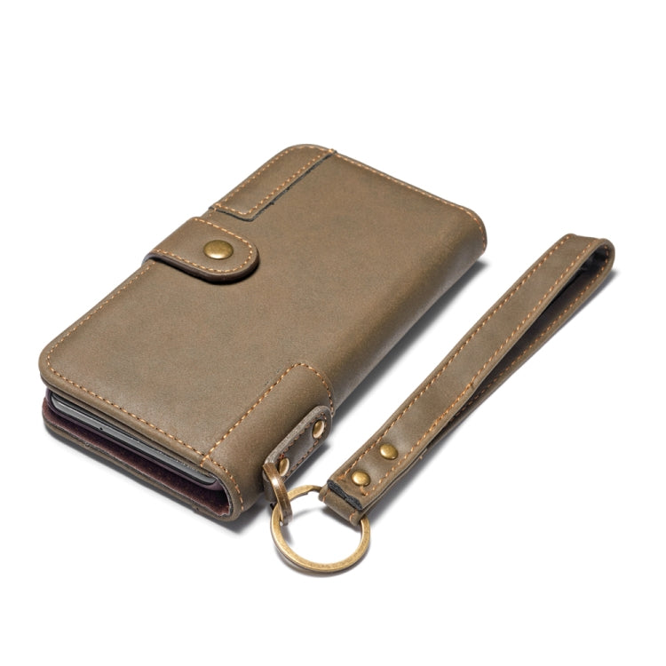 For iPhone XS Max Cowhide Texture Horizontal Flip Leather Case with Holder & Card Slots & Wallet & Lanyard