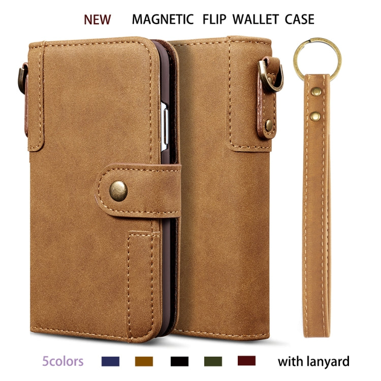 For iPhone XS Max Cowhide Texture Horizontal Flip Leather Case with Holder & Card Slots & Wallet & Lanyard