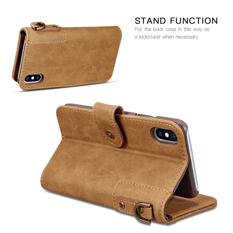 For iPhone XS Max Cowhide Texture Horizontal Flip Leather Case with Holder & Card Slots & Wallet & Lanyard