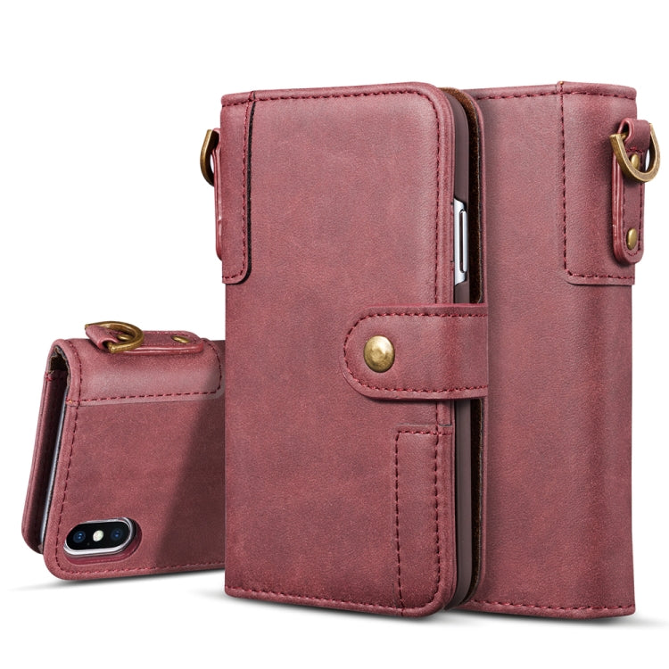 For iPhone XS Max Cowhide Texture Horizontal Flip Leather Case with Holder & Card Slots & Wallet & Lanyard