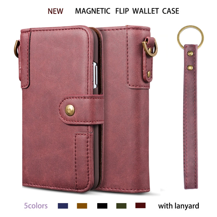 For iPhone XS Max Cowhide Texture Horizontal Flip Leather Case with Holder & Card Slots & Wallet & Lanyard