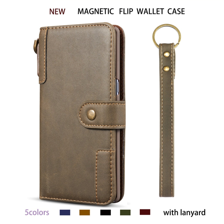 For Galaxy S9 Plus Cowhide Texture Horizontal Flip Leather Case with Holder & Card Slots & Wallet & Lanyard