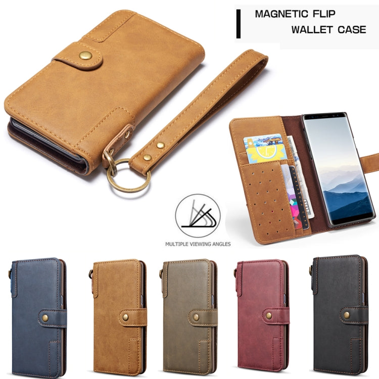 For Galaxy S9 Plus Cowhide Texture Horizontal Flip Leather Case with Holder & Card Slots & Wallet & Lanyard