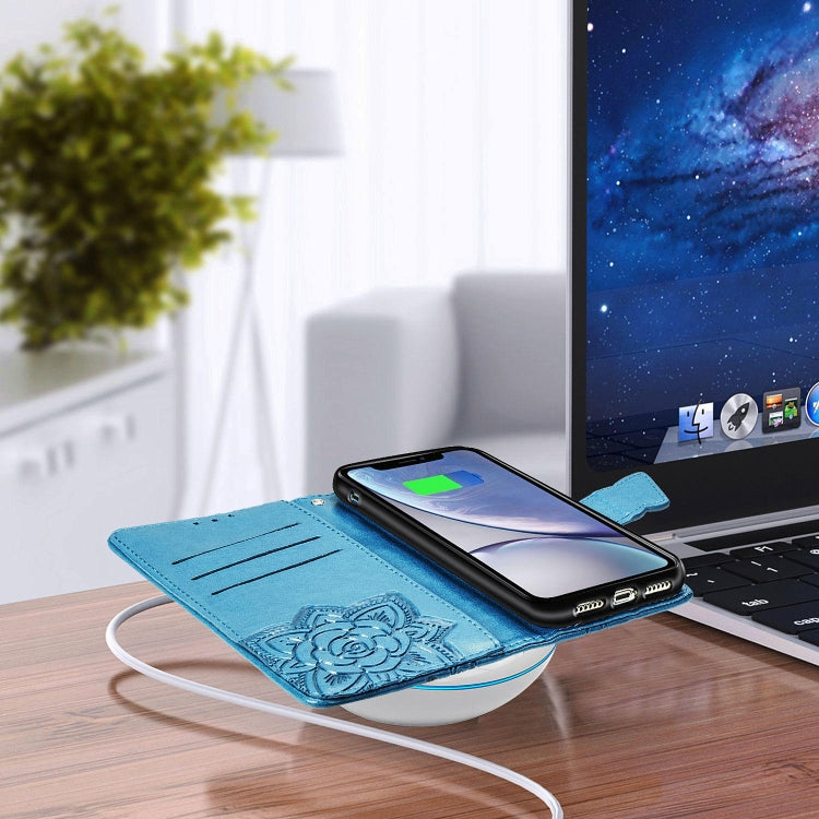 For Xiaomi 9 Pro   Butterfly Love Flower Embossed Horizontal Flip Leather Case with Bracket Lanyard Card Slot Wallet