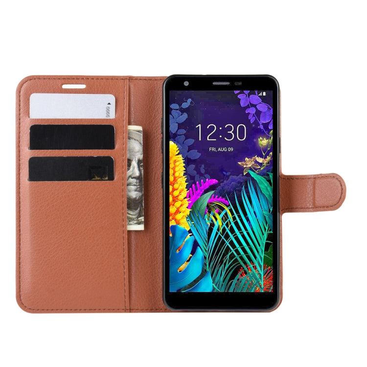 For LG K30 2019/X2 2019 Litchi Texture Horizontal Flip Leather Case with Wallet & Holder & Card Slots