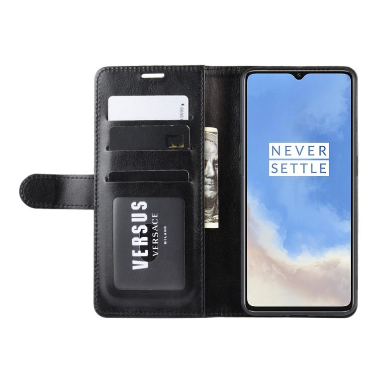 For OnePlus 7T R64 Texture Single Fold Horizontal Flip Leather Case with Holder & Card Slots & Wallet