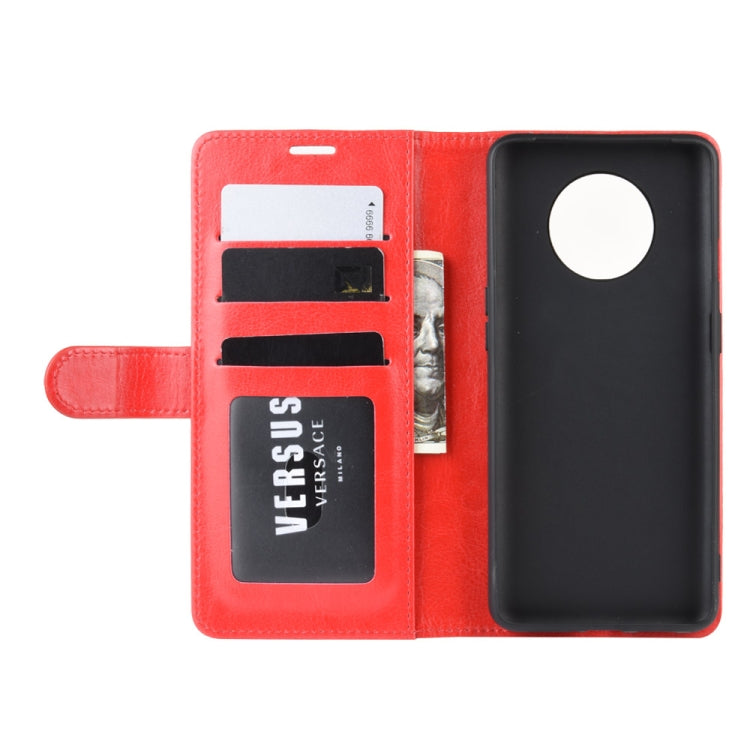 For OnePlus 7T R64 Texture Single Fold Horizontal Flip Leather Case with Holder & Card Slots & Wallet