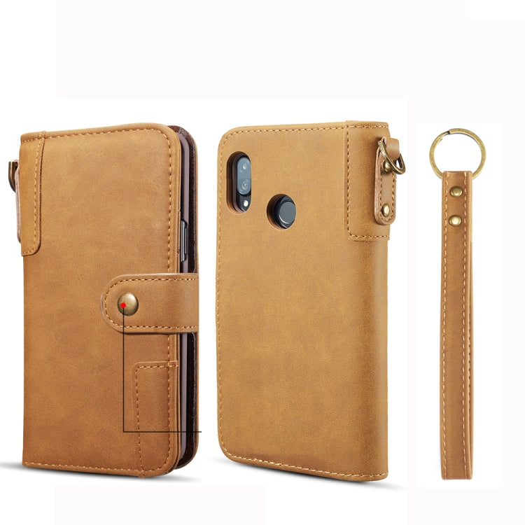 For Huawei  P20 Lite Cowhide Texture Horizontal Flip Leather Case, with Holder & Card Slots & Wallet & Lanyard