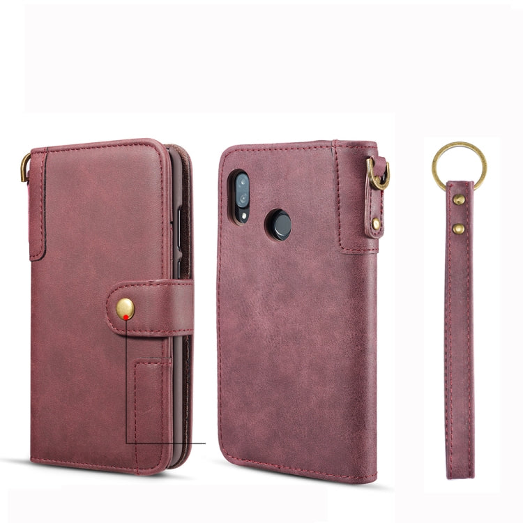 For Huawei  P20 Lite Cowhide Texture Horizontal Flip Leather Case, with Holder & Card Slots & Wallet & Lanyard