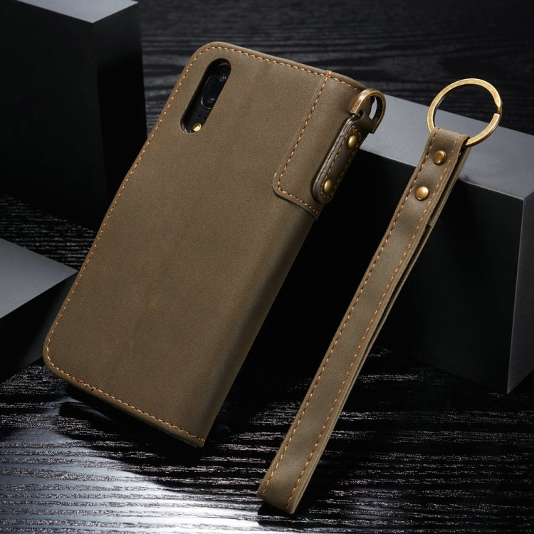 For Huawei P20 Cowhide Texture Horizontal Flip Leather Case with Holder & Card Slots & Wallet & Lanyard