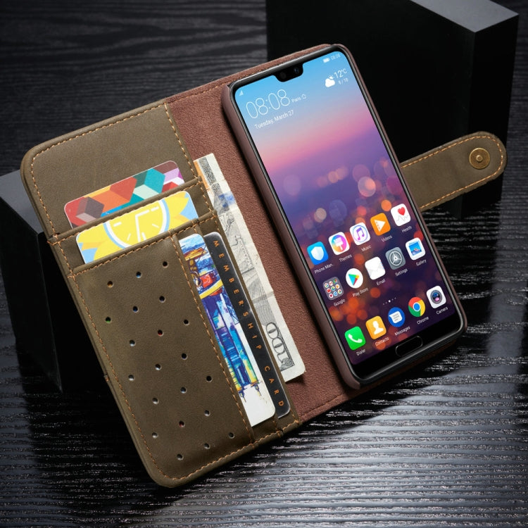 For Huawei P20 Cowhide Texture Horizontal Flip Leather Case with Holder & Card Slots & Wallet & Lanyard