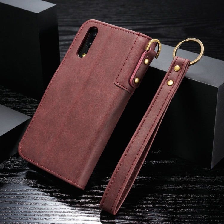 For Huawei P20 Cowhide Texture Horizontal Flip Leather Case with Holder & Card Slots & Wallet & Lanyard