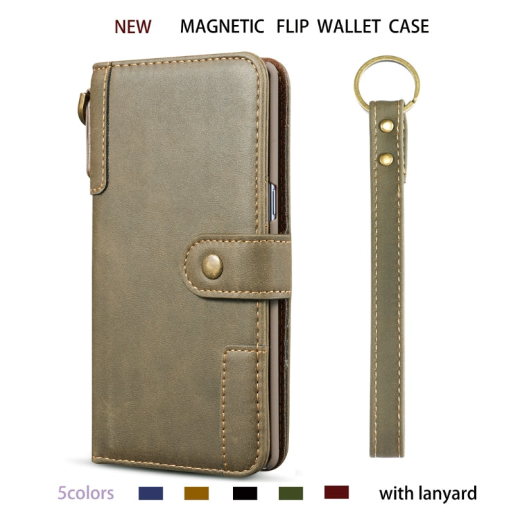 For Galaxy Note10 Cowhide Texture Horizontal Flip Leather Case with Holder & Card Slots & Wallet & Lanyard