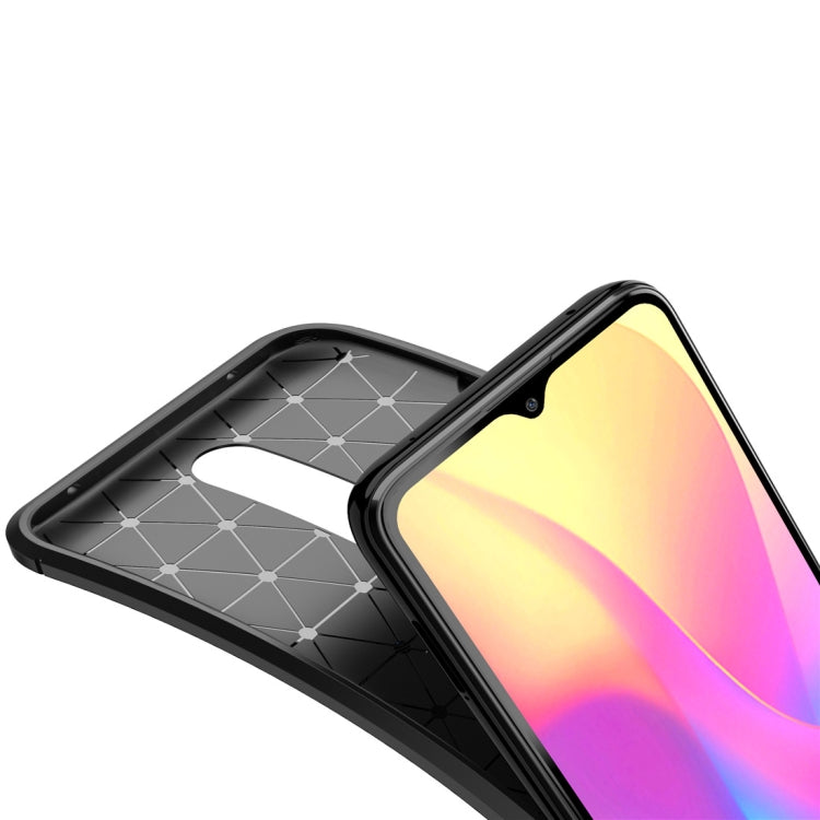 For Xiaomi Redmi 8  Beetle Series Carbon Fiber Texture Shockproof TPU Case
