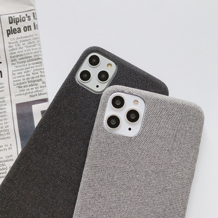 For iPhone 11 Pro Fabric Style TPU Protective Shell