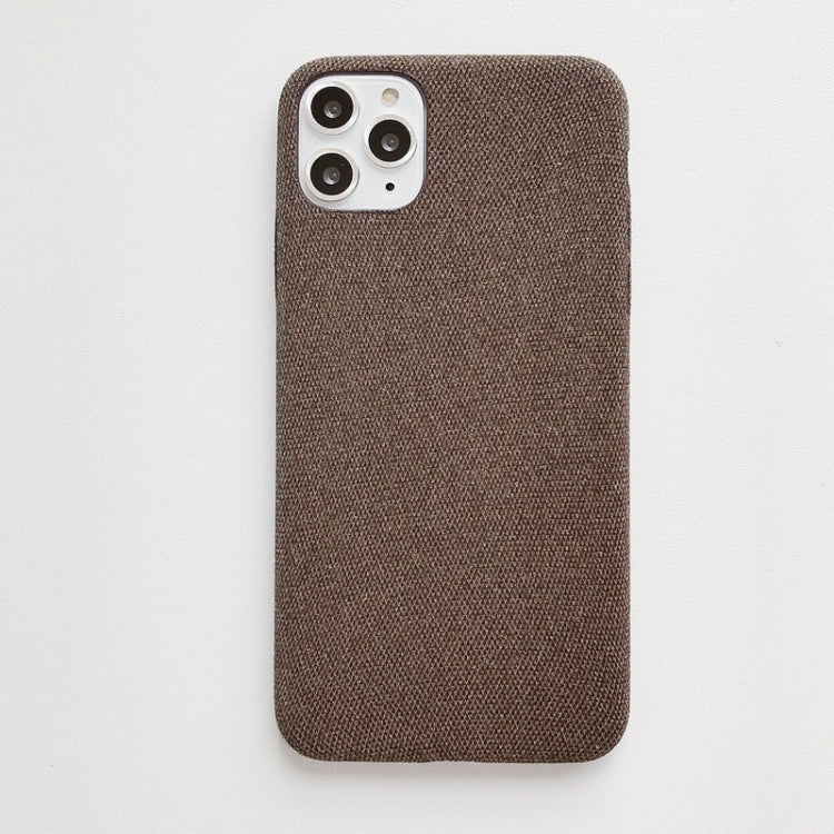 For iPhone 11 Pro Max Fabric Style TPU Protective Shell