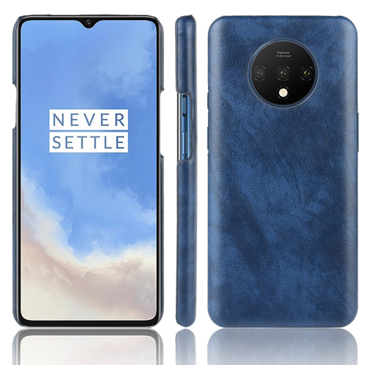 For OnePlus 7T Shockproof Litchi Texture PC + PU Case