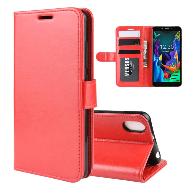 For LG K20 (2019) R64 Texture Single Fold Horizontal Flip Leather Case with Holder & Card Slots & Wallet